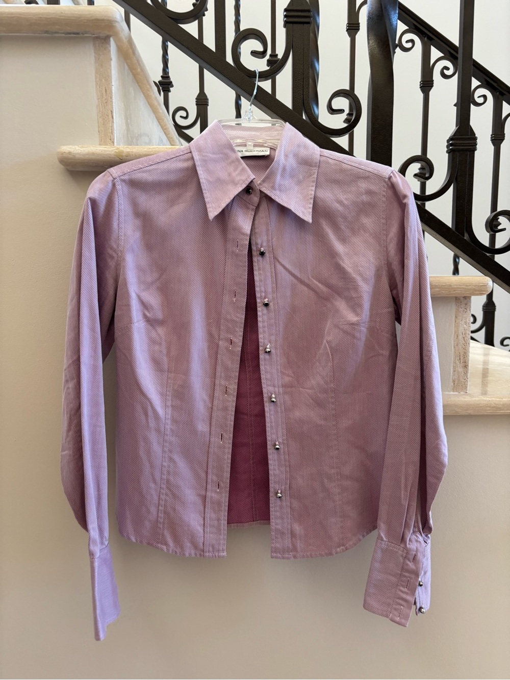 Dana Buchman Lavender Button-Down Shirt